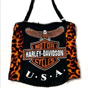 Harley Davidson halter crop U.S.A